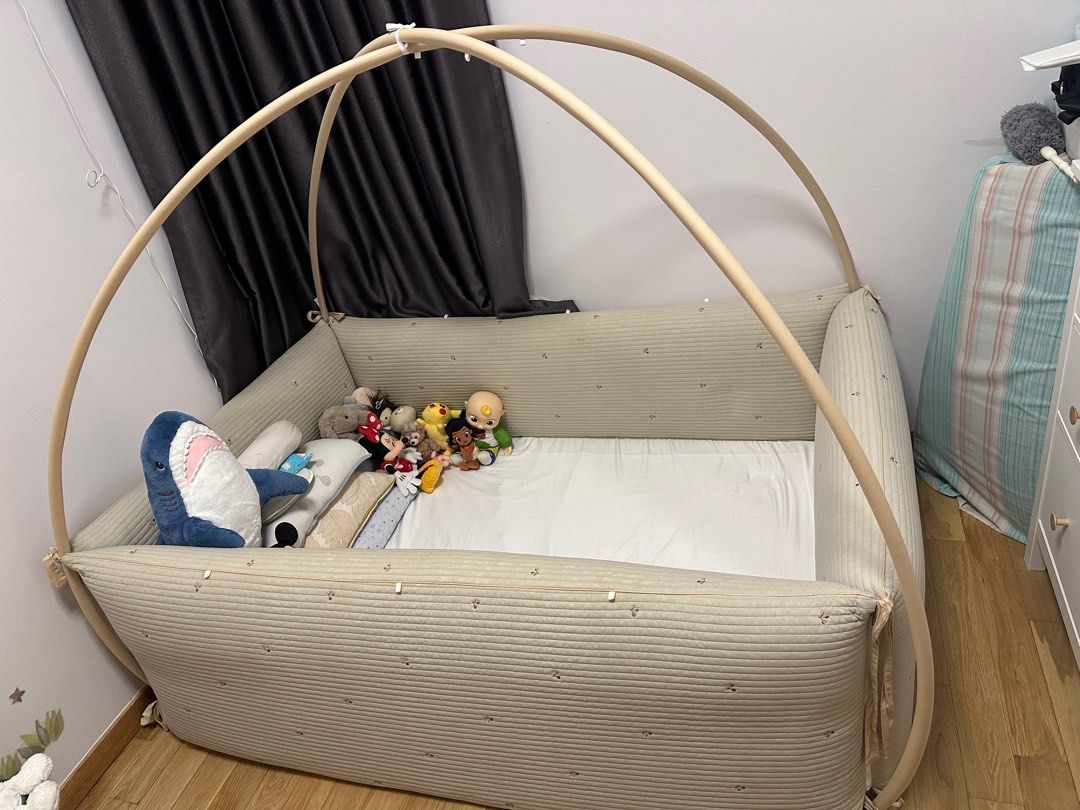 Toddler Bumper Bed mattress topper Babies Kids Baby Nursery