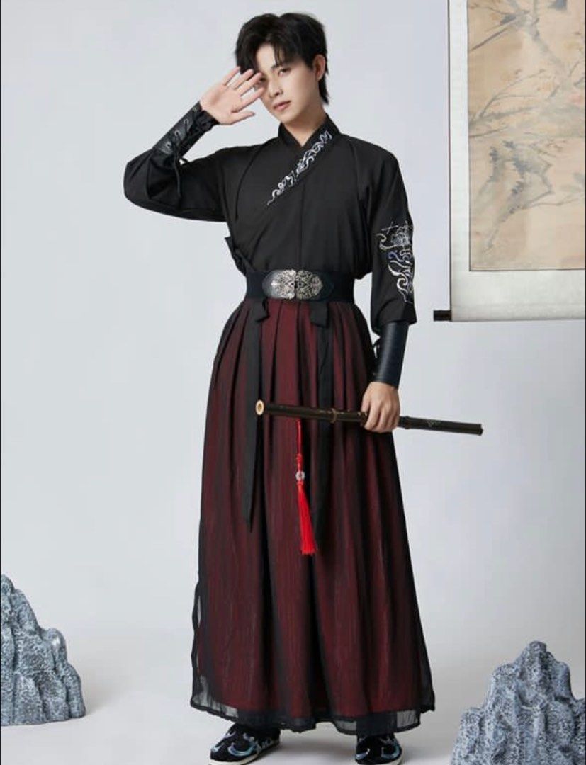 Male China Korea Japanese Hanfu Warrior Ninja Chinese Anime Costume