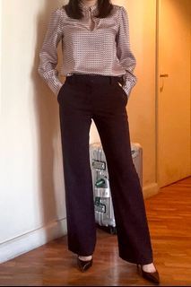 Massimo deep burgundy trousers
