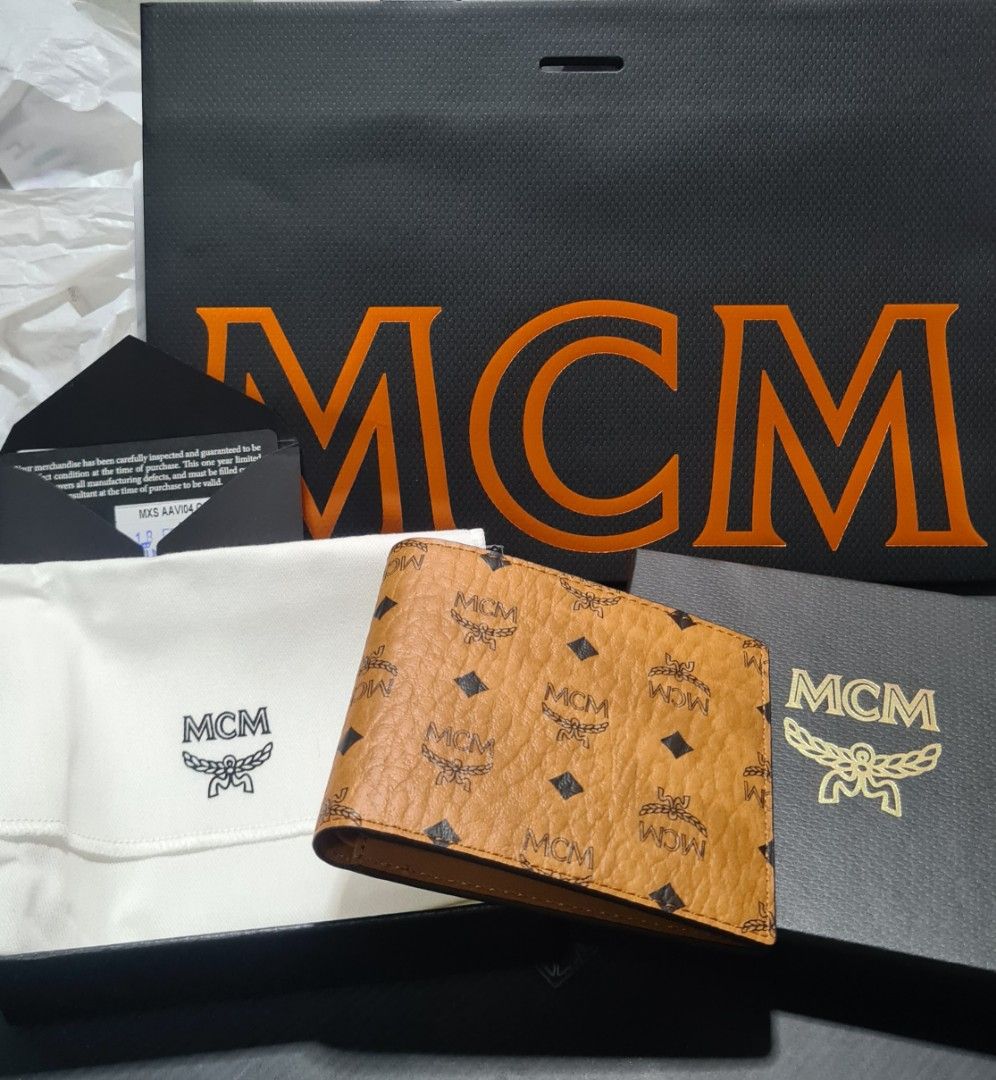 Mcm bifold wallet online