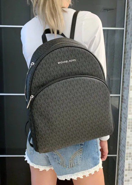 Amazon.com: Michael Kors MICHAEL Michael Kors Adina MD Backpack bundled  with matching LG Flat MF Phone Wallet Purse Hook (Signature MK Black) :  Clothing, Shoes & Jewelry