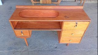 Midcentury dresser repurposed into tv stand or desk 
Made of narra wood