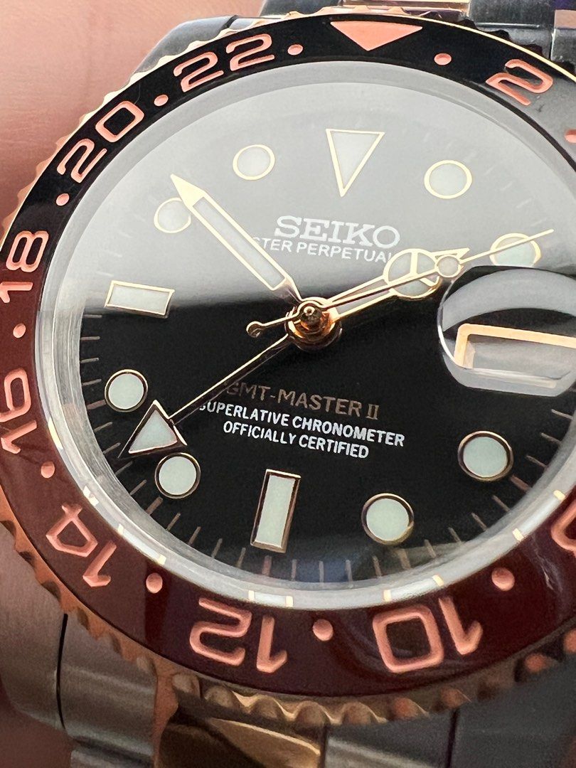 MOD] Seiko Rootbeer with NH34A Movement, Men's Fashion, Watches