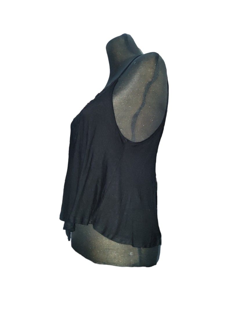 Never Worn Basic Black Spag Strap Top (S-M) (Category: Sleeveless) located in Mandaluyong City. Submitted by declutter_dolly (Listing ID 1287906690, Image 3). Description: PRE-LOVED TOP, NEVER WORN PRISTINE CONDITION Material: Super Stretch Rfs: Decluttering, does not fit anymore after giving birth Could fit M-L Bought at Ross' in LA during lay over while working as an international flight attendant Shipping not included. "One man's trash is anot