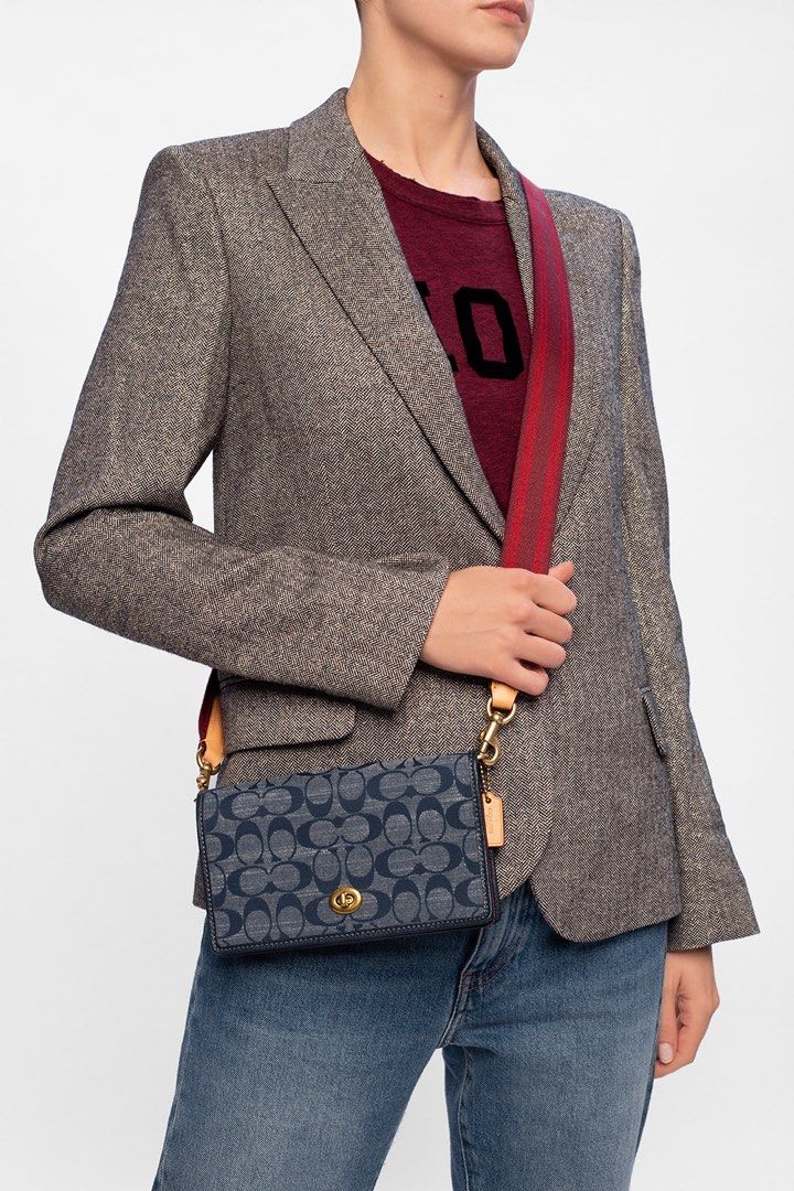 Hayden foldover crossbody best sale in signature chambray