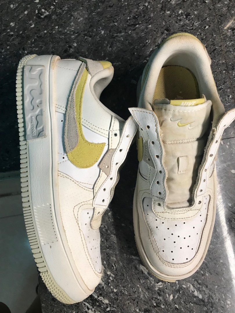 Nike Air force 1 fontanka sunmit white celery limited edition Women s Fashion Footwear Sneakers on Carousell