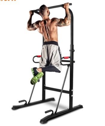 TLSUNNY Power Tower with Bench, Pull Up Bar Dip Station, Power Tower Dip  Station, Training Workout Equipment, Height Adjustable Pull Up Tower