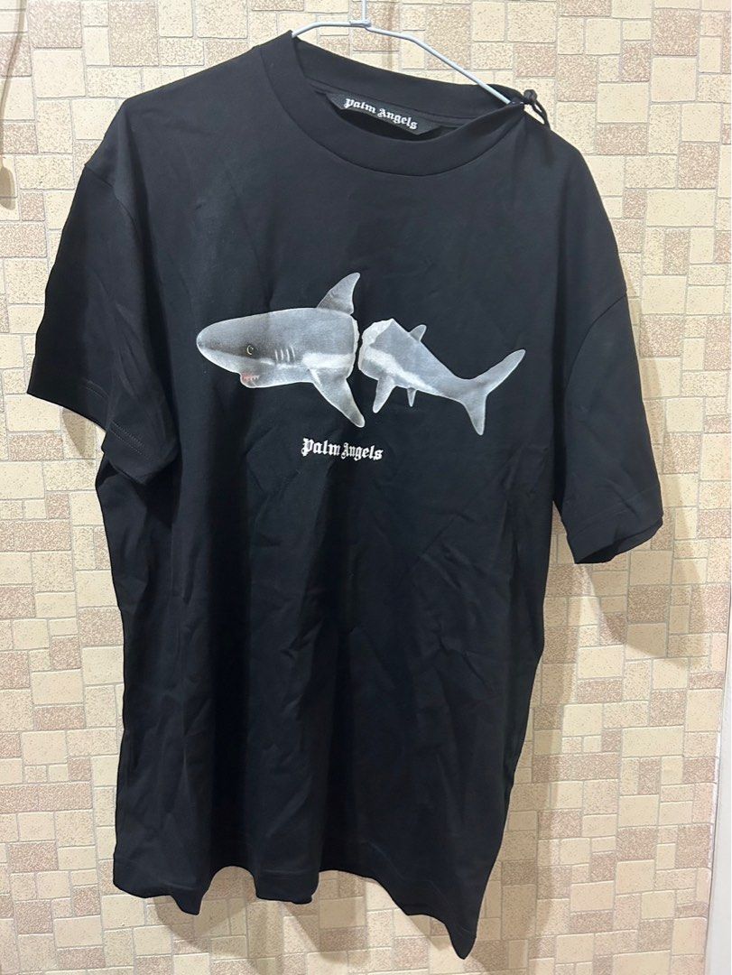 Palm Angels 斷頭鯊魚黑色短袖, 他的時尚, 上衣與西裝, T恤、Polo衫在旋轉拍賣
