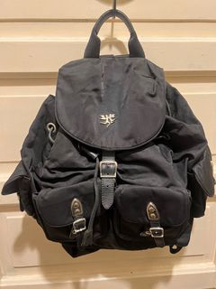 Piero Guidi Nylon with Leather Backpack