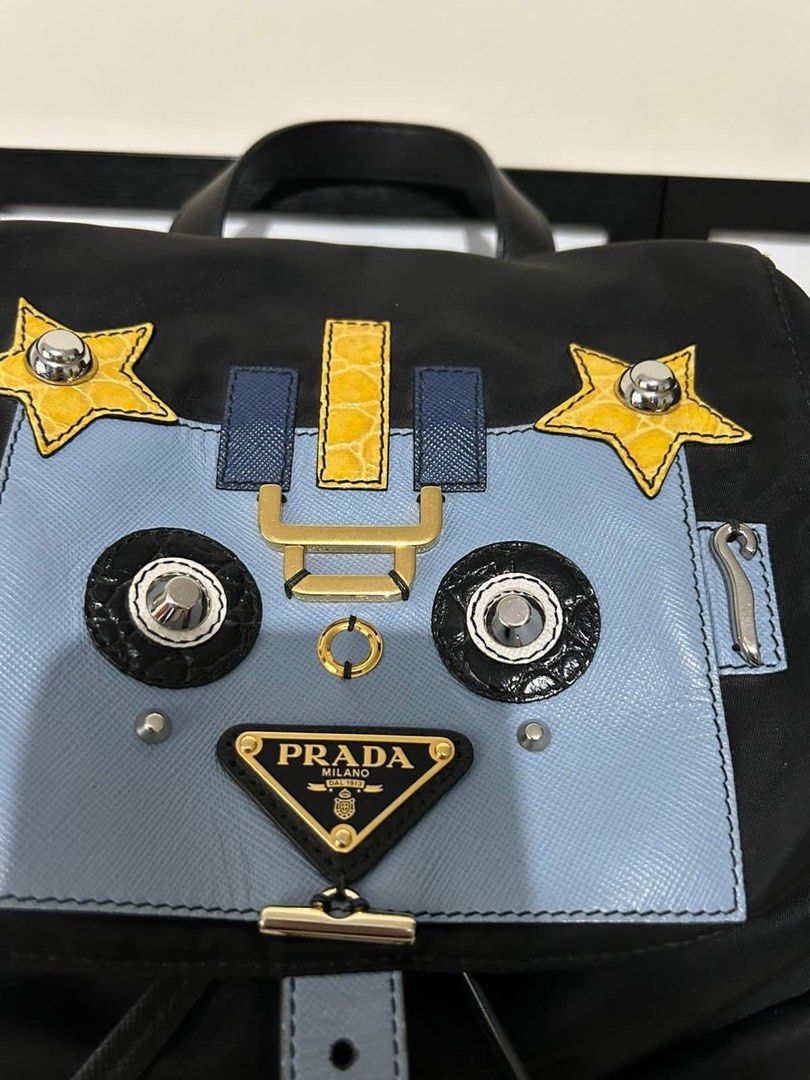 Prada Backpack Robot Capsule Collection (Category: Luxury Bags & Wallets) located in Manila. Submitted by bagislifeshop (Listing ID 1288103951, Image 2). Description: ☑️Available in Pampanga ✅Condition: 8.8/10 ✅ Color: Black ✅Material: Tessuto and calf ✅Inclusion: Replacement dustbag .