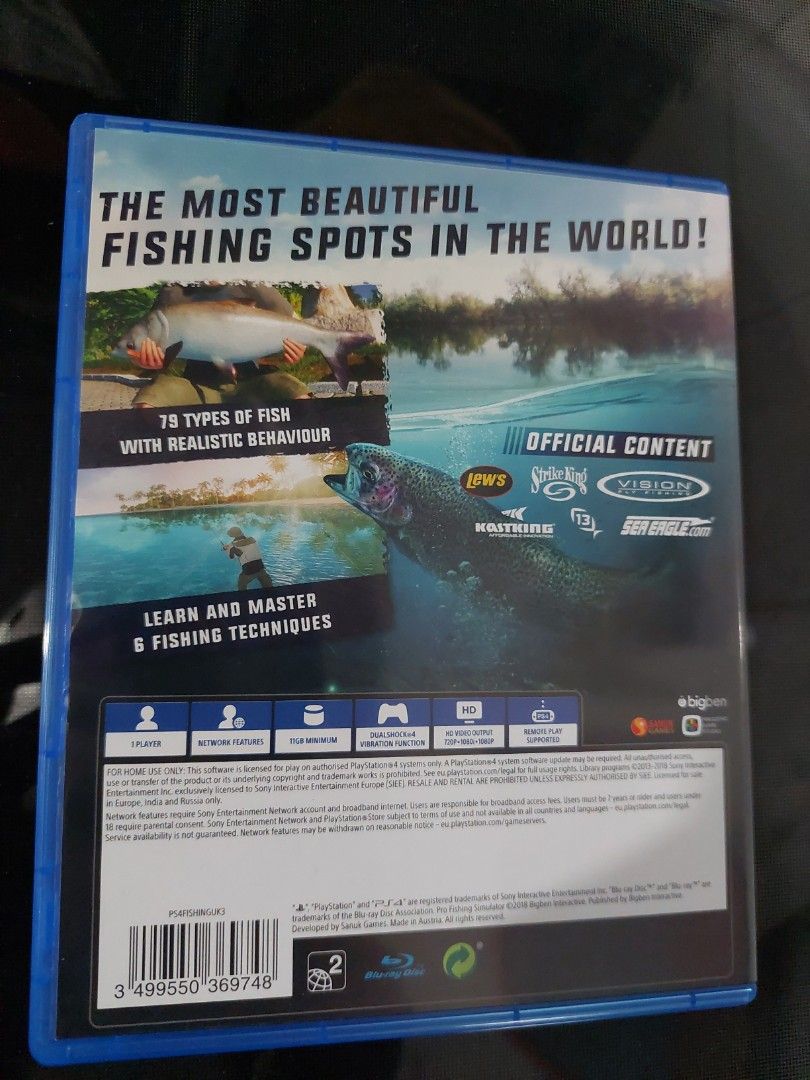PS4 Game Pro Fishing Simulator 釣魚, 電子遊戲, 電子遊戲, PlayStation - Carousell