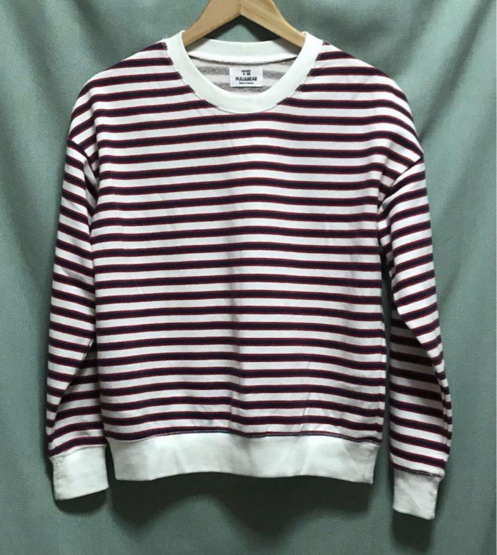 Pull and bear striped sweater clearance