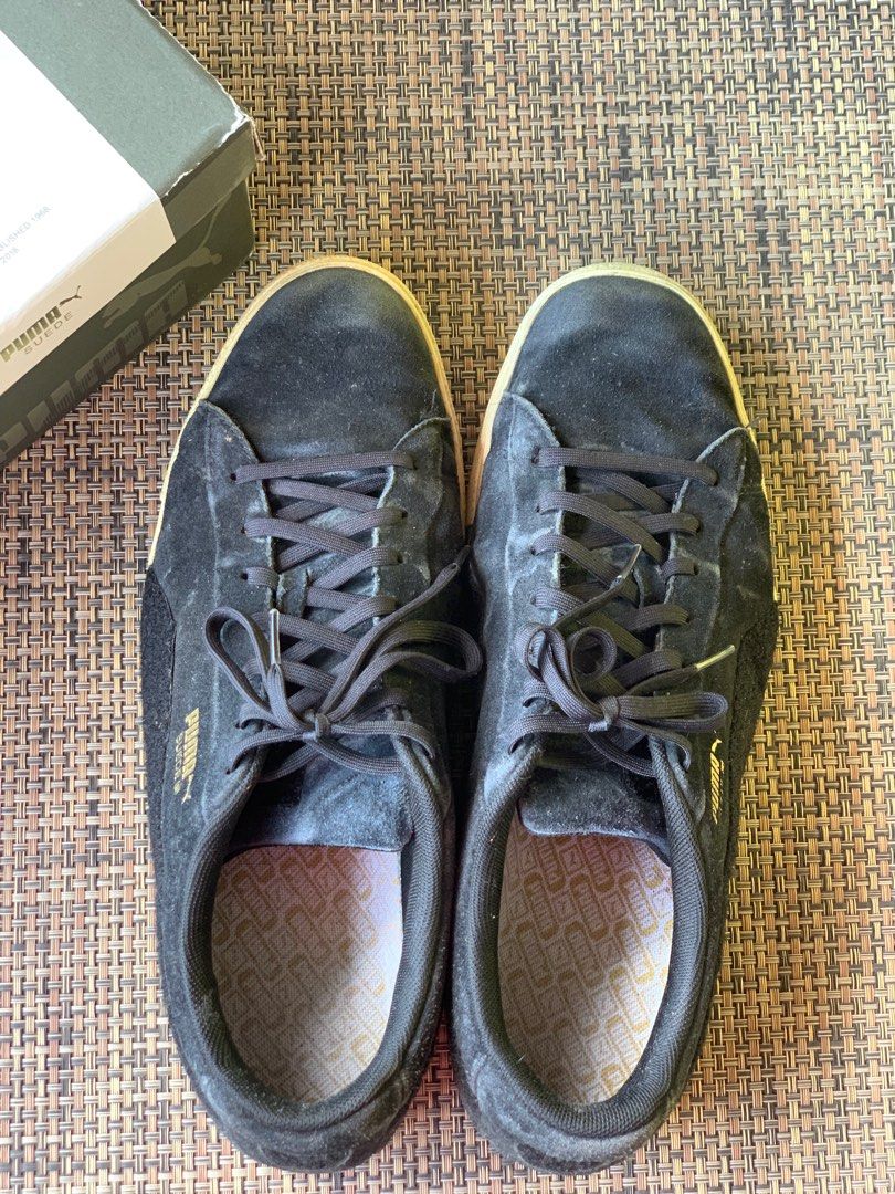 PUMA SUEDE black golf shoes