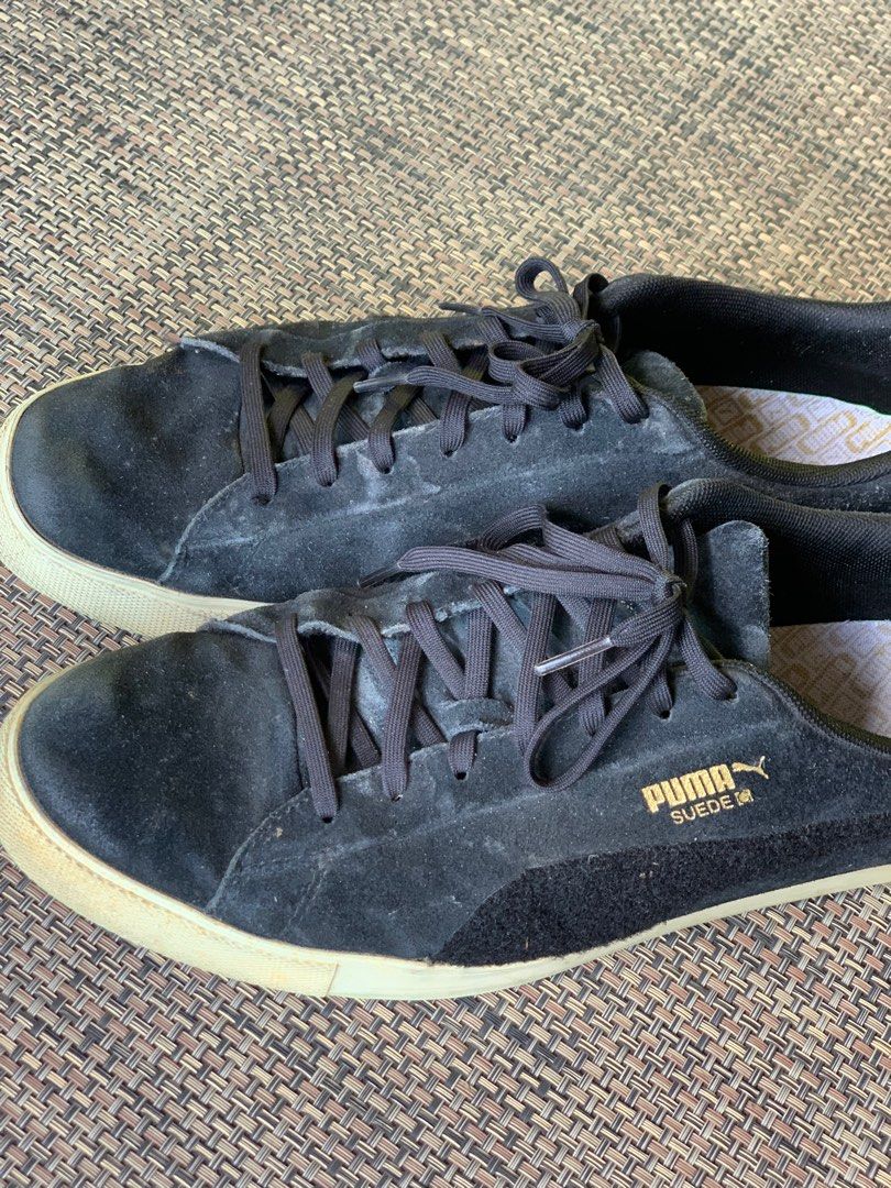 PUMA SUEDE black golf shoes Sports Equipment Sports Games