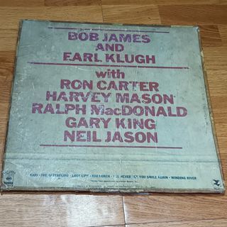 "RARE" Signed Bob James, Earl Klugh - One On One Album (Cover only, vinyl missing)