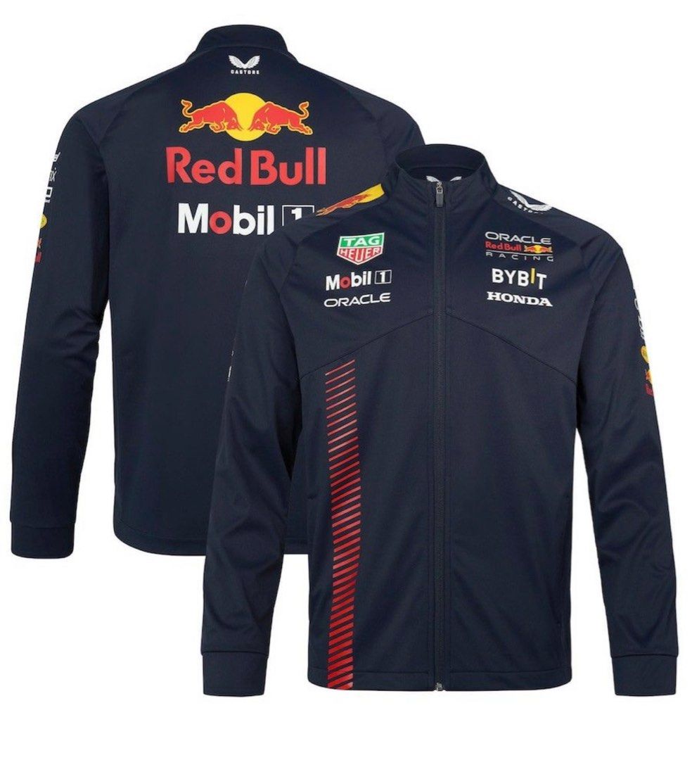 Red racer jacket top
