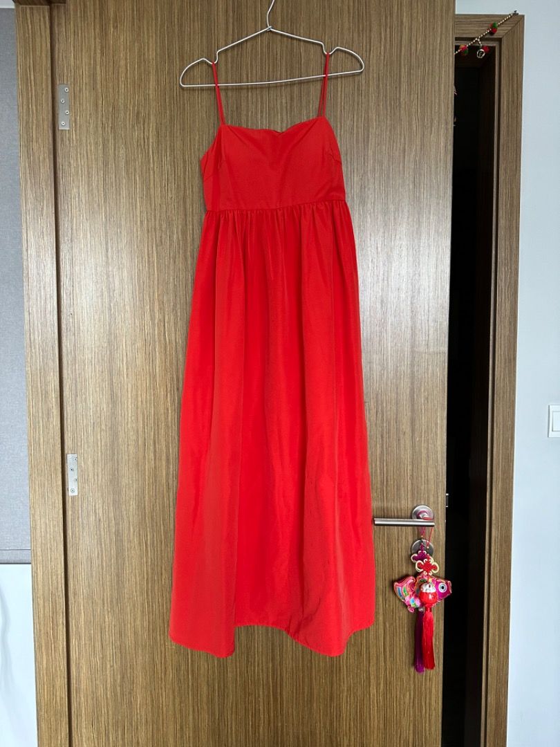 Red long summer new arrivals dress