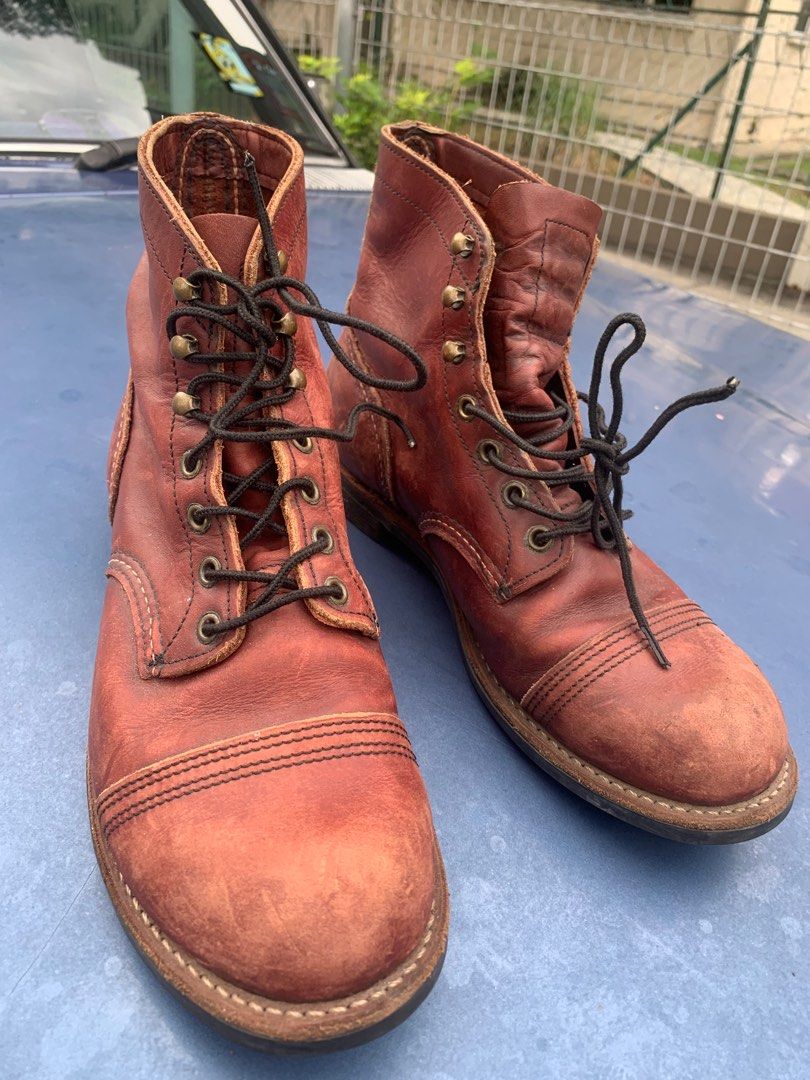Redwings Iron Ranger Oxblood Men s Fashion Footwear Boots on