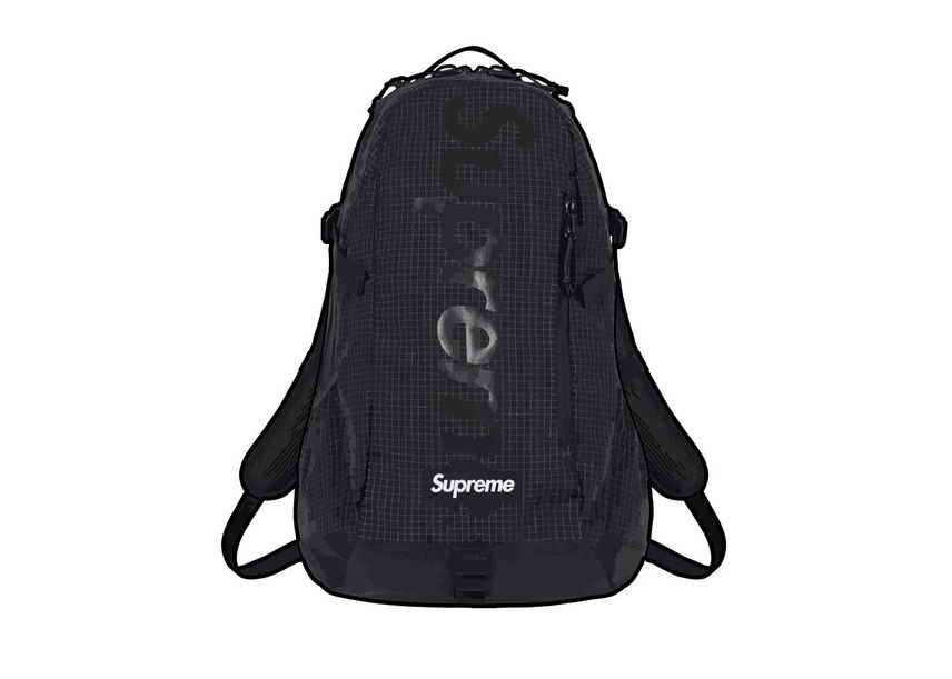 All black new arrivals supreme backpack