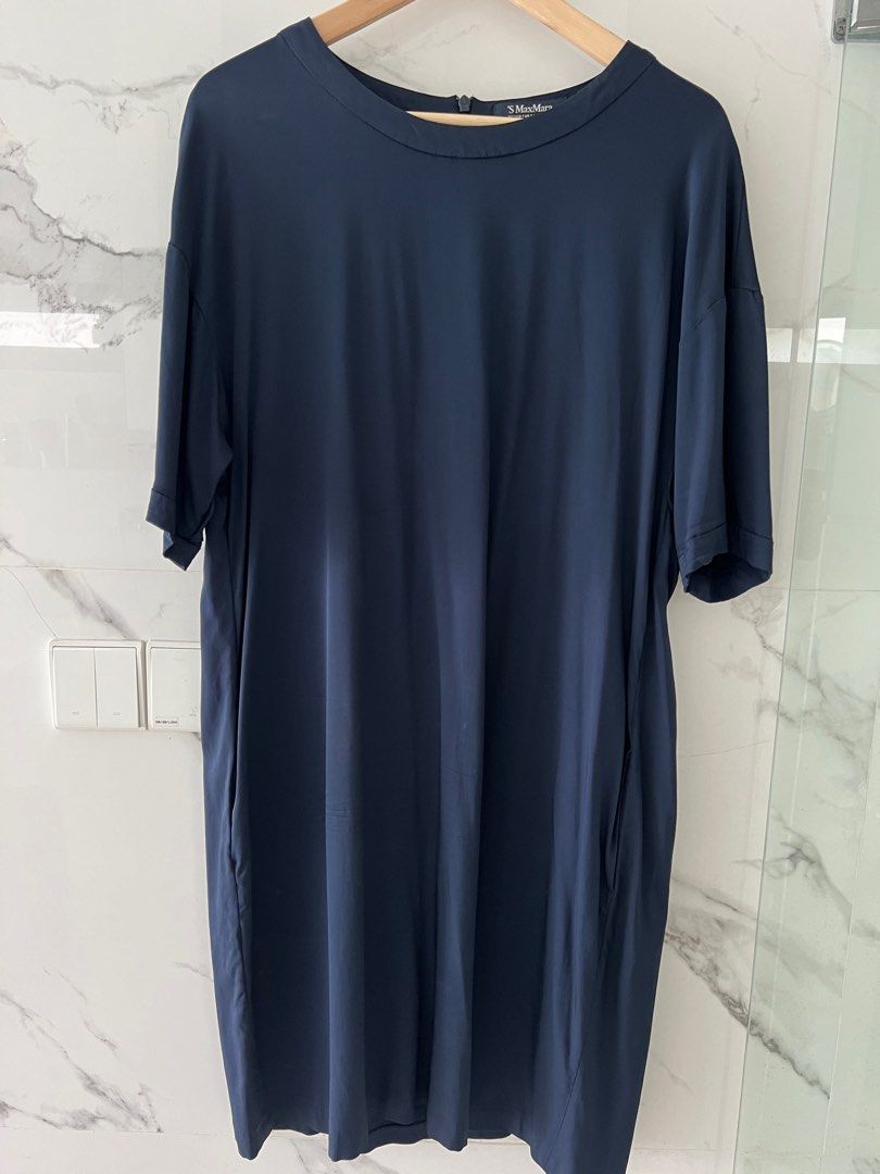 S Max Mara navy knee length dress I 46 Women s Fashion Dresses