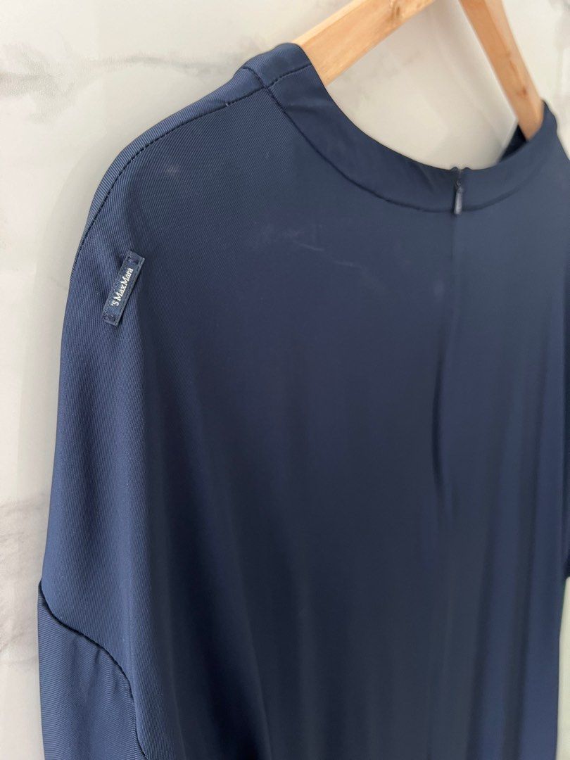 Max mara store navy blue dress