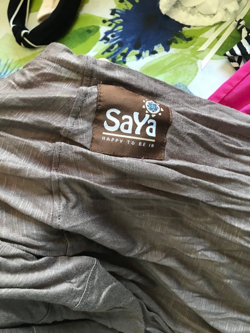 SAYA baby carrier SSK (Category: Carriers & Slings) located in Bacoor. Submitted by katherinescloset (Listing ID 1287971608, Image 3). Description: Never use SAYA SSK Baby Carrier Large size Payment first basis.
