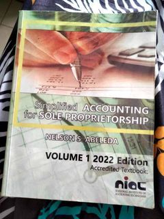 Simplified Accounting for Sole Proprietorship by Nelson Abeleda 2022 Edition