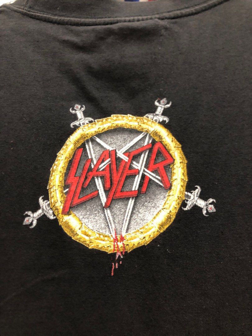 slayer (Category: Tshirts & Polo Shirts) located in Pontian. Submitted by rockslumber (Listing ID 1288080149, Image 3). Description: band slayer metal y2k condition 9.5/10 .