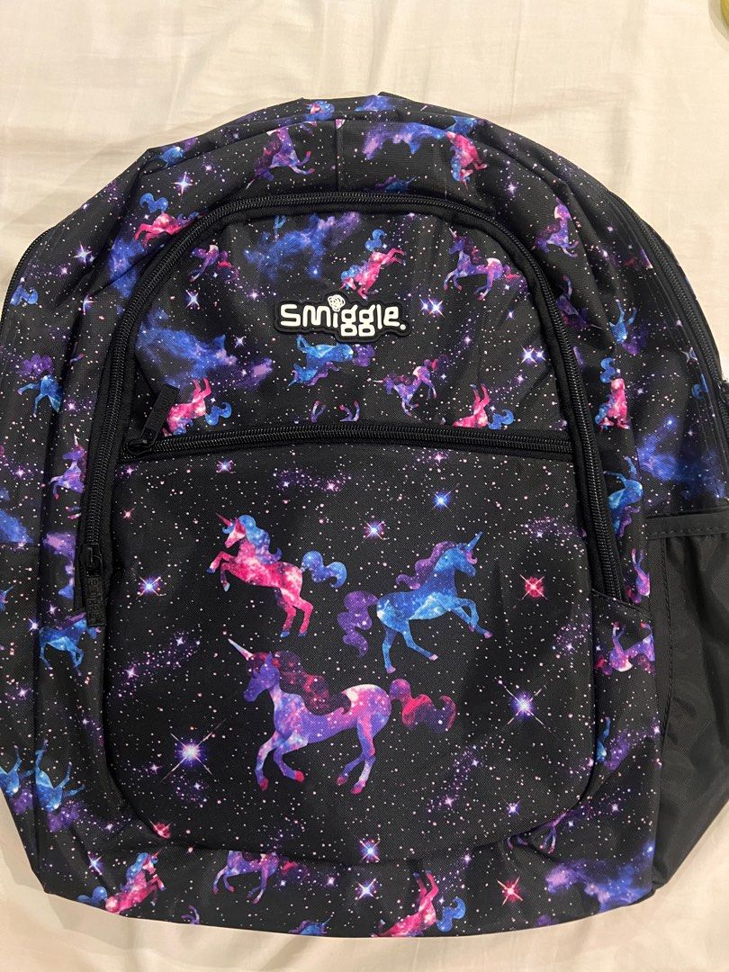 Smiggle unicorn backpack brand new (Category: Other Babies Going Out Needs) located in Quezon City. Submitted by ann78uy (Listing ID 1287980738, Image 3). Description: Brand new.