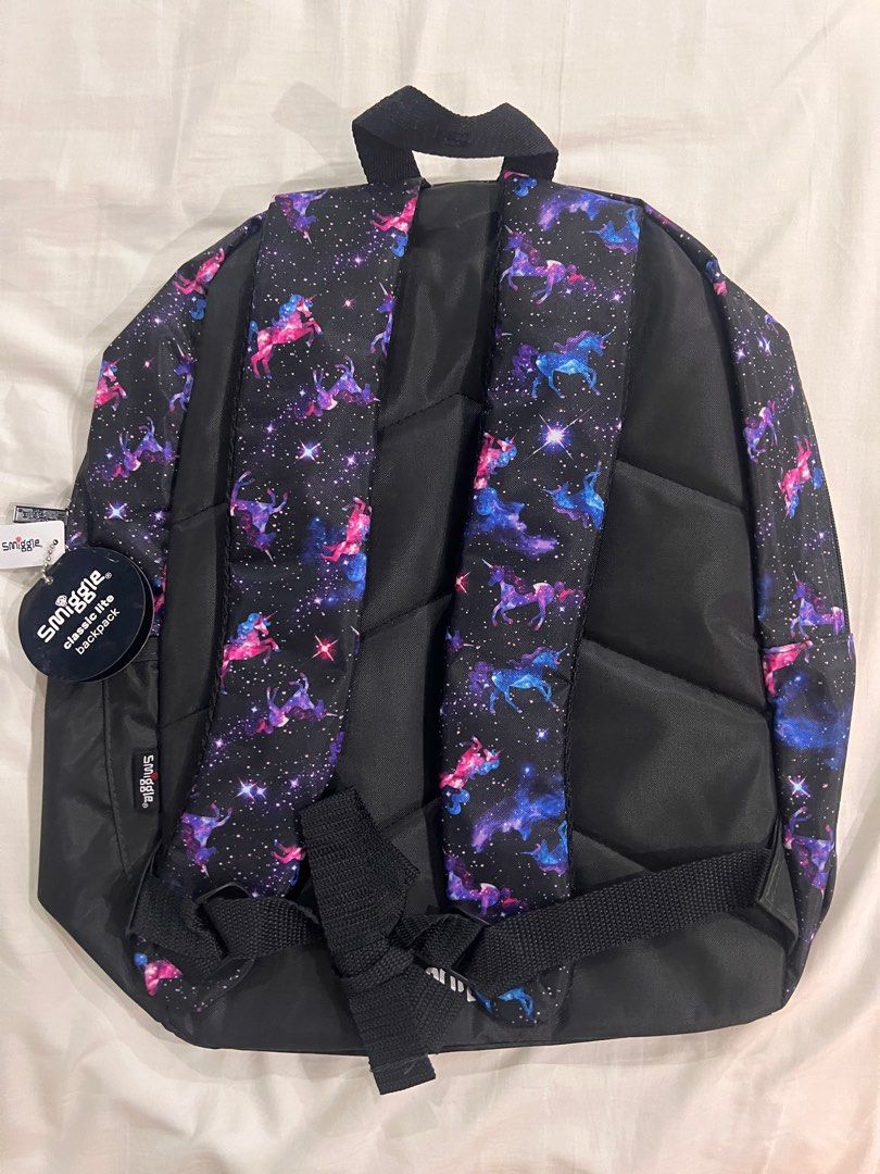 Smiggle unicorn backpack brand new (Category: Other Babies Going Out Needs) located in Quezon City. Submitted by ann78uy (Listing ID 1287980738, Image 2). Description: Brand new.