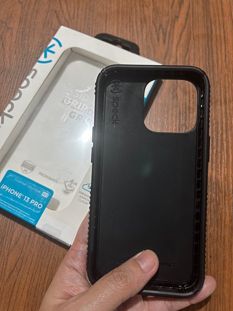 Speck Presidio2 Grip for iPhone 13 Pro (Category: Cases & Sleeves) located in Quezon City. Submitted by felizdoss (Listing ID 1287974937, Image 3). Description: Brandnew. Collected but never been used. 📍 near Crossroad Tandang Sora, QC.