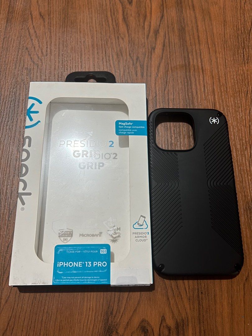 Speck Presidio2 Grip for iPhone 13 Pro (Category: Cases & Sleeves) located in Quezon City. Submitted by felizdoss (Listing ID 1287974937, Image 1). Description: Brandnew. Collected but never been used. 📍 near Crossroad Tandang Sora, QC.