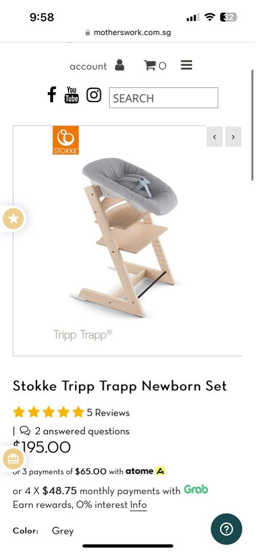 Stokke infant attachment shop