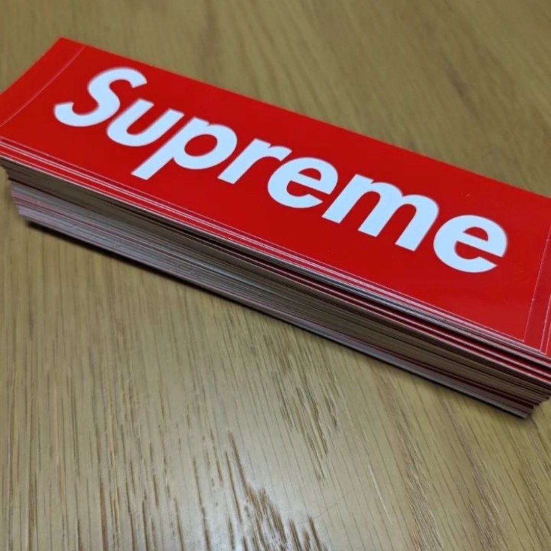 Supreme red 2025 bogo sticker