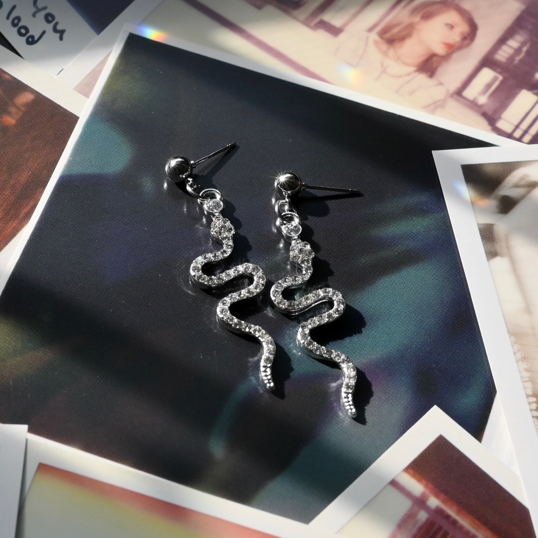 Taylor Swift Inspired Reputation Snake Earrings Women s