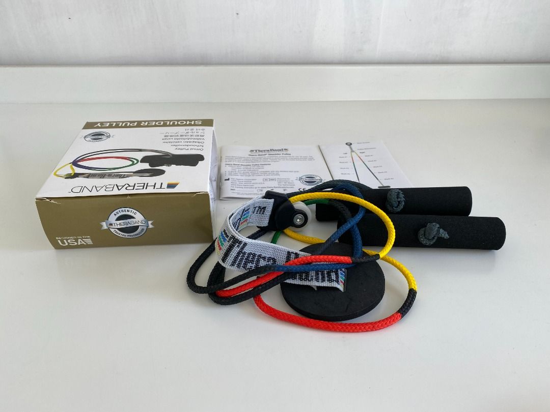 Theraband pulley outlet