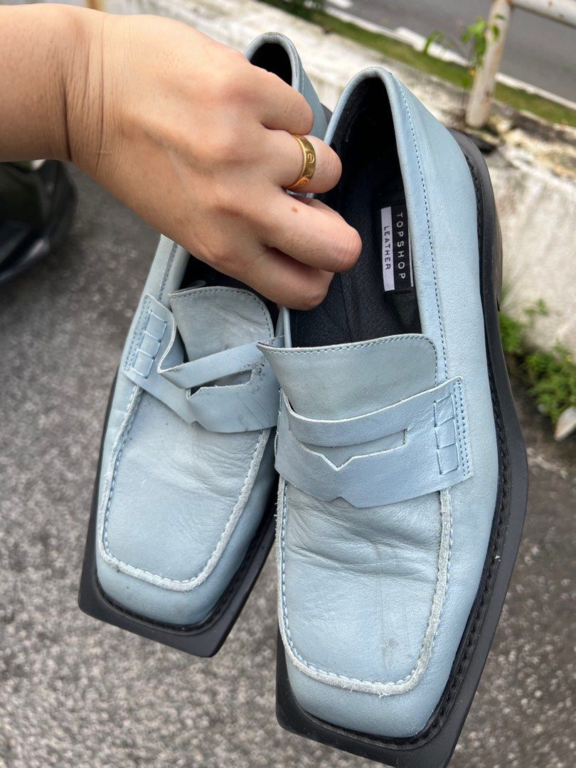 Topshop Lowry leather loafer