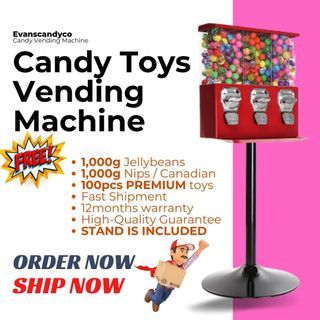 Triple Head candy Vending Machine BRAND NEW CASH ON DELIVERY COD