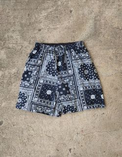 Amiri Bandana Print B-Ball Drawstring Shorts — CONSUMED