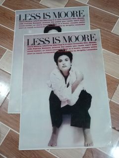 VINTAGE 90'S COLLECTIBLE DEMI MOORE LOCAL PRINT POSTER