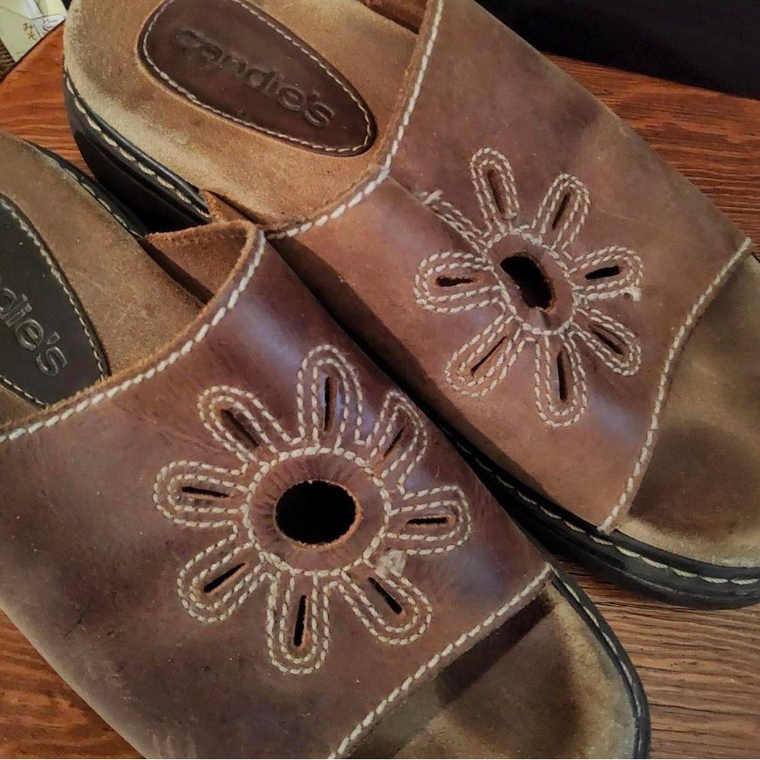Vintage Doc Marten Look alike Flower Cut Sandals