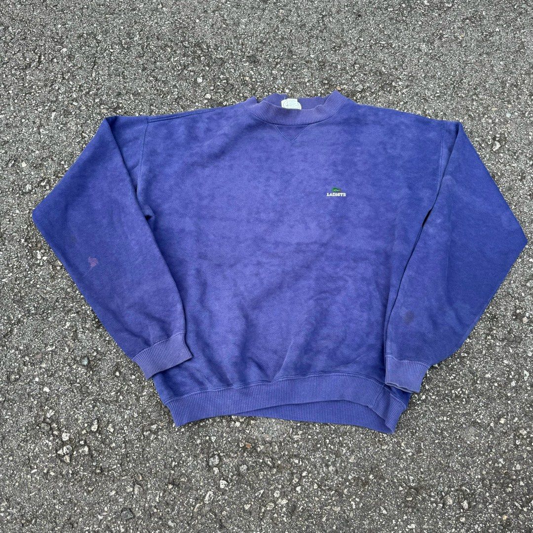 Purple hot sale lacoste sweater