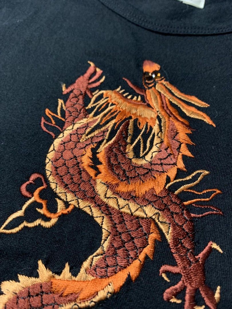 Vintage Vivienne Tam Sukajan Sweatshirt Embroidered Dragon