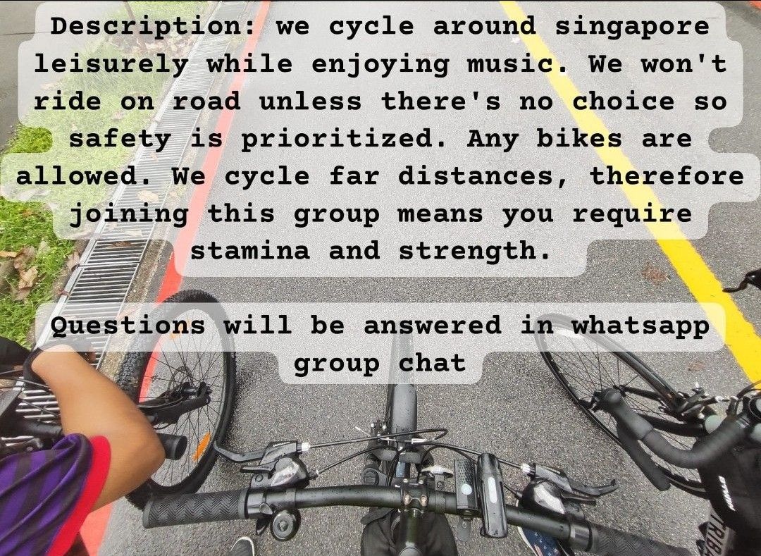 Cycle whatsapp group outlet