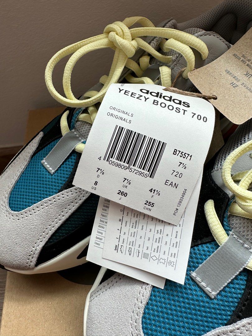 Yeezy Boost 700 Waverunner US8 UK7.5 Men s Fashion Footwear
