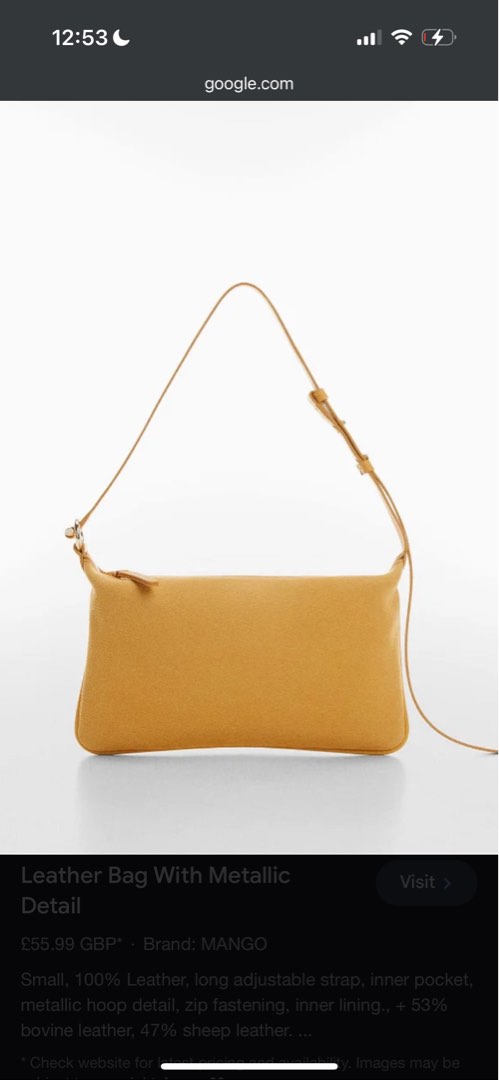 Yellow Leather Purse Mango Women s Fashion Bags Wallets on