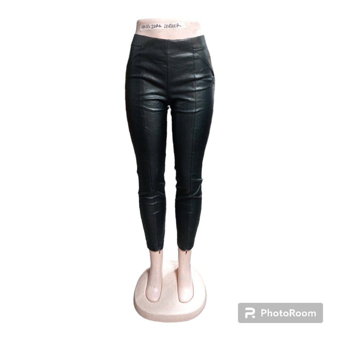 Zara Leather Pants - Gem