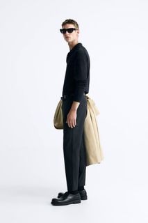 Zara Textured Comfort Trousers