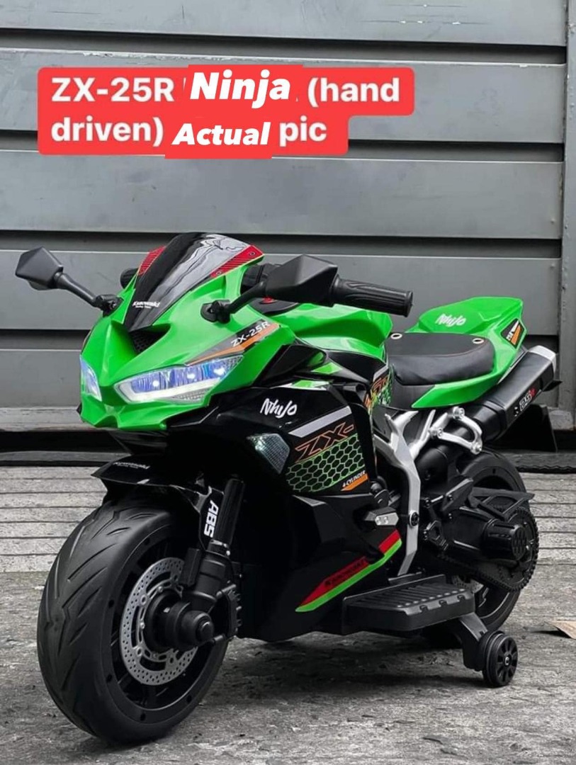 ZX-25R Ninja Motorcycle Hand Driven for Kids (Code 1151), Hobbies & Toys,  Toys & Games on Carousell