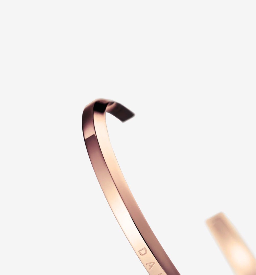 100 AUTHENTIC Daniel Wellington CLASSIC ROSE GOLD BANGLE Bracelet